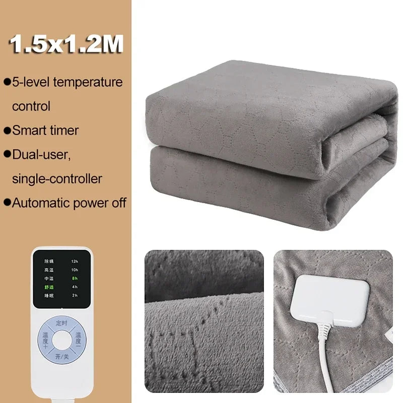 Electric Blanket 220V Thicker  Thermostat Electric Heating Blanket Body Warmer Thermal Mattress for Winter Room Blanket heated